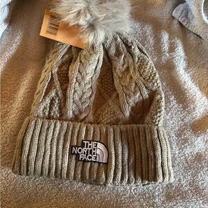 The North Face Brown Cable Knit Beanie